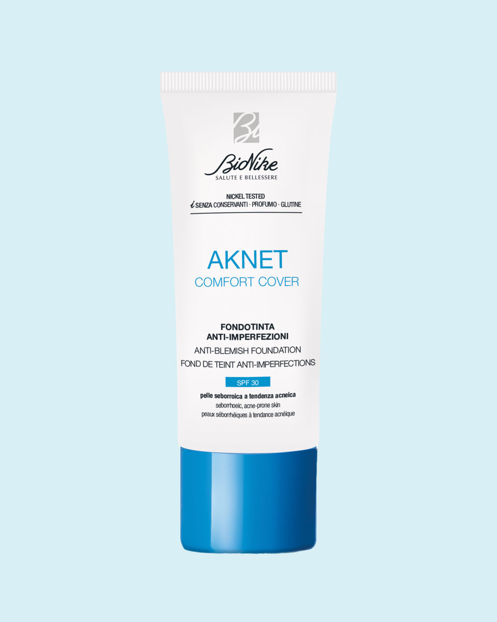 BioNike Aknet comfort cover fond de ten IVOIR SPF30 x 30 ml