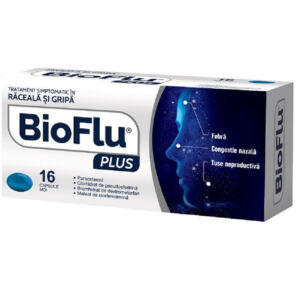 Bioflu Plus raceala si gripa x 16 capsule moi Biofarm