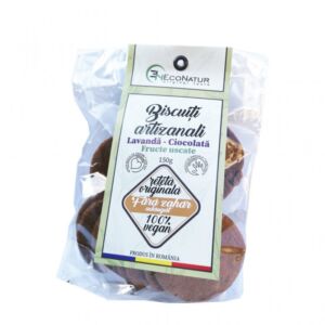 Biscuiti artizanali cu lavanda si ciocolata fara zahar