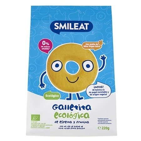 Biscuiti bio din grau spelta si mar 220 g – Smileat