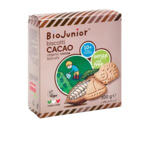 Biscuiti bio vegan cu cacao fara ou 10 luni+