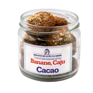 Biscuiti de ovaz cu banane caju cacao