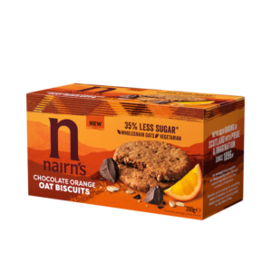 Biscuiti din ovaz integral cu ciocolata si portocala