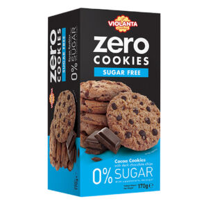 Biscuiti fara zahar cu cacao si fulgi de ciocolata