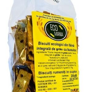 Biscuiti integrali cu busuioc Bio