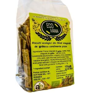 Biscuiti integrali cu condimente pizza