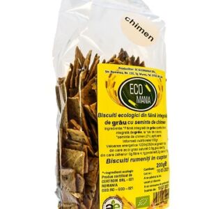 Biscuiti integrali cu seminte de chimen