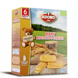 Biscuiti pentru bebelusi Bio 5 Cereale