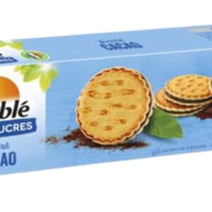 Biscuiti sandwish cu crema de ciocolata