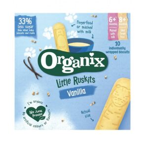 Biscuti bio cu vanilie pentru sugari Little Ruskits +6 luni