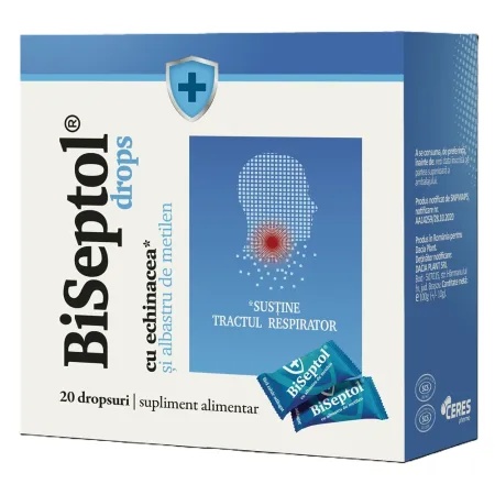 Biseptol drops cu propolis si albastru de metilen