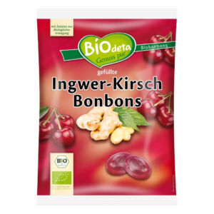 Bomboane cu ghimbir si cirese Eco