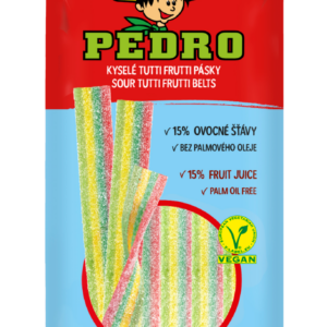 Bomboane gumate cu forma de panglica Tutti Frutii