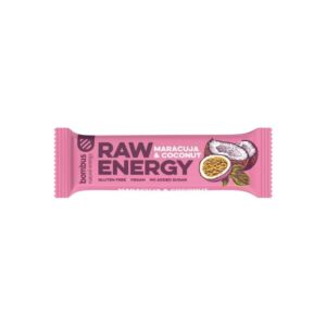 Bombus Baton proteic Raw Energy cu maracuja si nuca de cocos