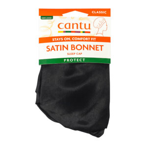 Boneta neagra din satin pentru protejarea parului Protect Classic