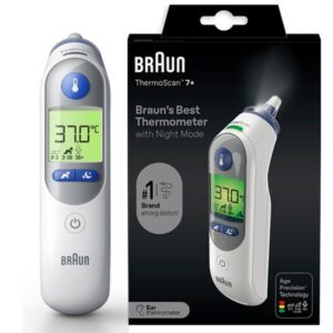 Braun ThermoScan 7+ IRT6525 | Termometru auricular noapte