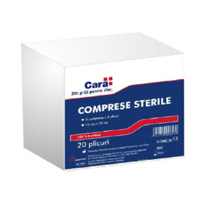 CARA Comprese sterile 10cmx10cm x20bc/ct