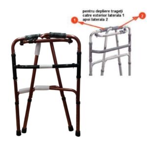 Cadru de mers din aluminiu