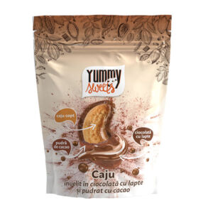 Caju invelit in ciocolata cu lapte si cacao