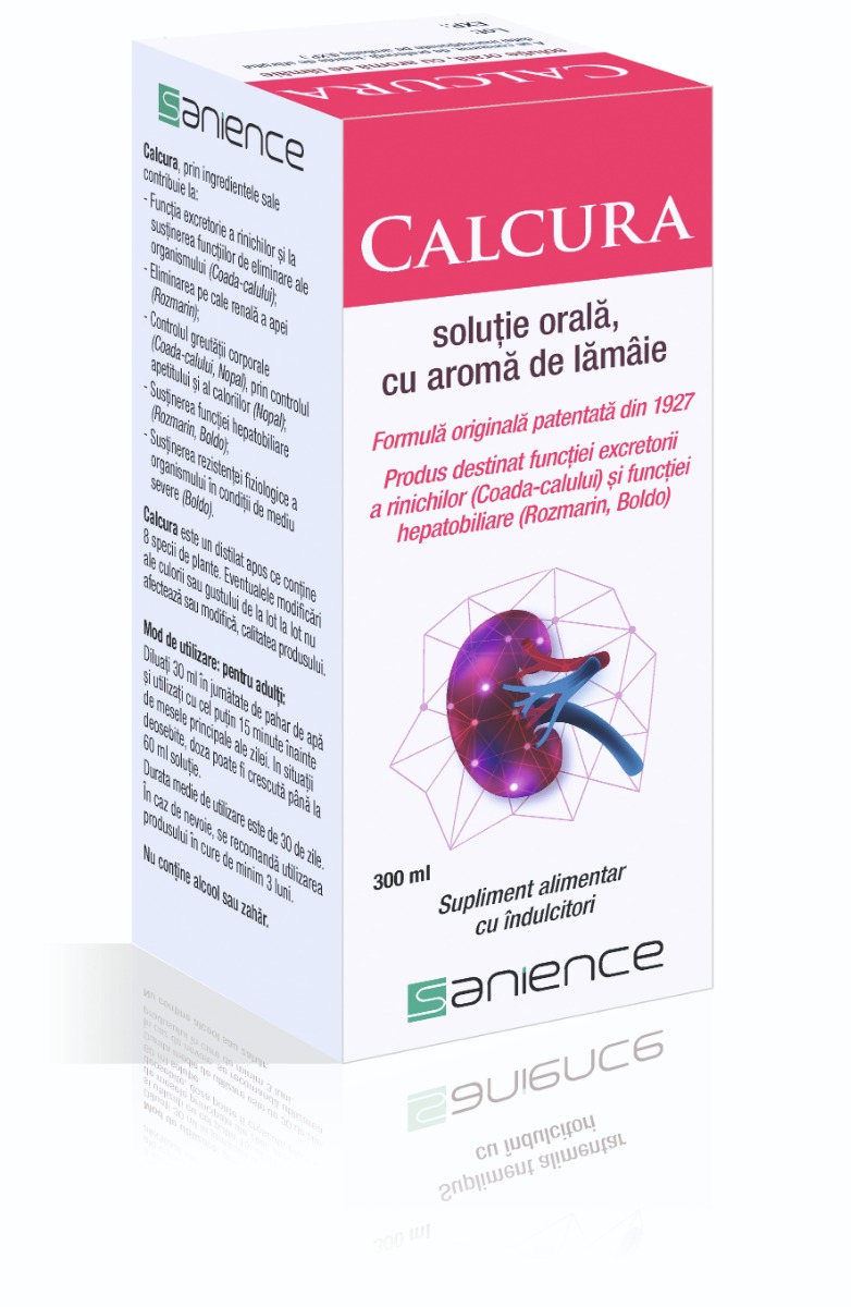 Calcura solutie orala cu aroma de lamaie