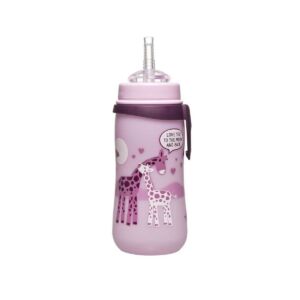 Cana PP antipicurare cu clip de prindere si pai de baut 12 luni+ pentru fete