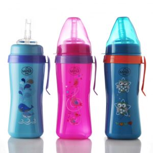 Cana anticurgere cu pai de silicon si clips de prindere 6+ Baby