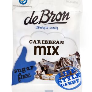 Caramele cu aroma de cafea sau caramel fara zahar si gara gluten Caribbean Mix