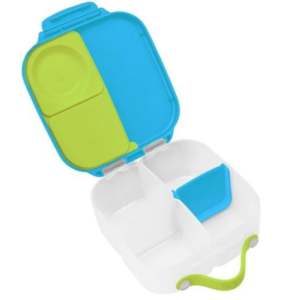 Caserola compartimentata Albastru + Verde Mini Lunchbox 1L
