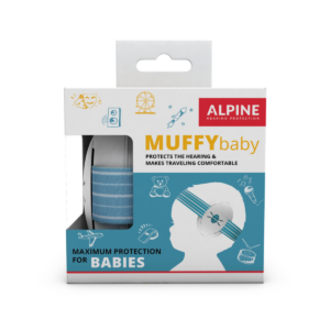 Casti antifonice pentru bebelusi de la 0-3 ani Muffy Baby Blue ALP24944