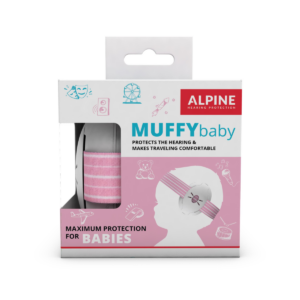 Casti antifonice pentru bebelusi de la 0-3 ani Muffy Baby Pink ALP24951