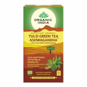Ceai Bio Tulsi Ashwagandha si Ceai Verde