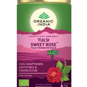 Ceai Tulsi Trandafir Dulce Antistres