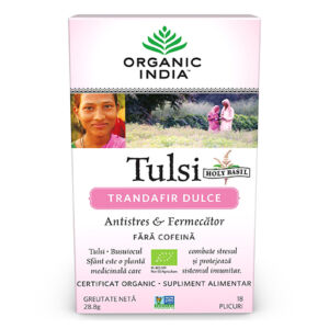 Ceai Tulsi Trandafir Dulce Antistres & Fermecator