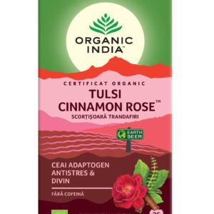 Ceai adaptogen scortisoara ceylon si trandafir Tulsi