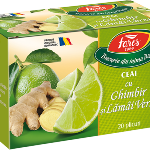 Ceai cu Ghimbir si lamai verzi