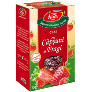Ceai cu capsuni si fragi
