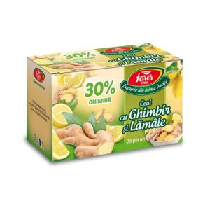 Ceai cu ghimbir 30% si lamaie