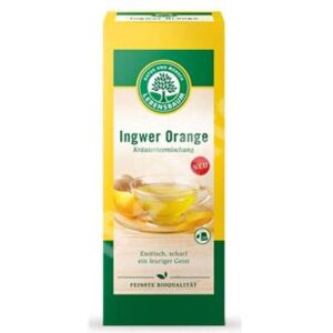 Ceai cu ghimbir si portocale bio