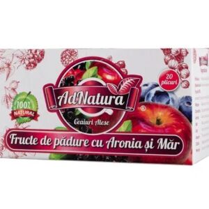 Ceai de fructe de padure cu mar si aronia