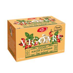 Ceai natural vigoare cu macese si ghimbir