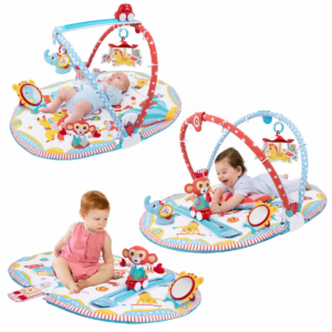 Centru de joaca pliabil cu jucarii model circ pentru 0-12 luni 40166