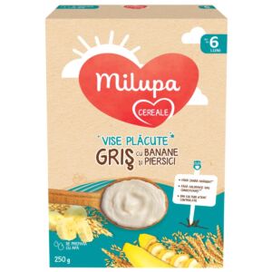 Cereale Vise Placute Gris cu banana si piersica