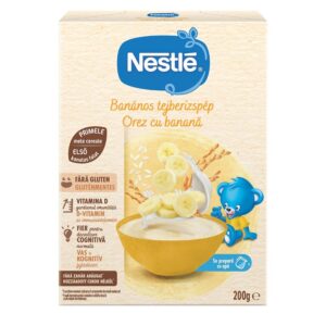 Cereale cu Lapte si Banana pentru Bebelusi 6 Luni+
