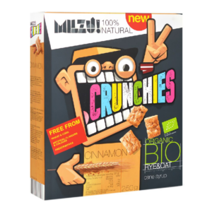 Cereale cu secara si scortisoara Crunchies Bio