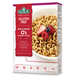 Cereale din orez cu mei si fructe de padure