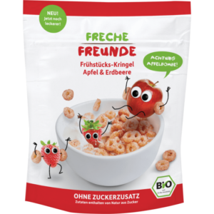 Cereale pentru mic dejun cu mere si capsuni Bio