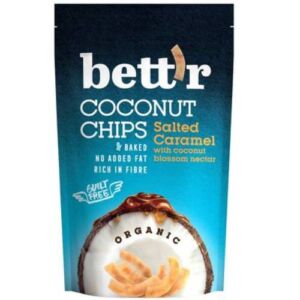 Chips de cocos cu caramel sarat fara gluten Bio
