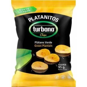 Chips de plantan verde