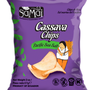 Chips de tapioca cassava cu sare de mare