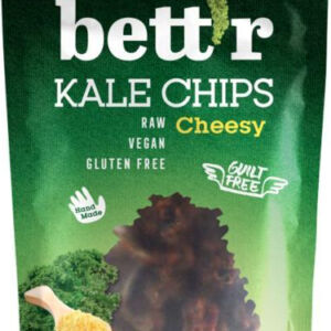 Chips din kale cu aroma de branza raw fara gluten Bio